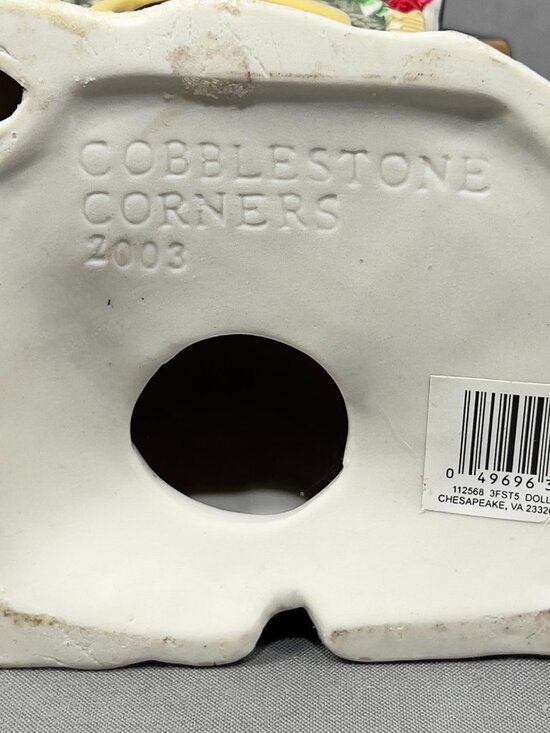 Cobblestone Corners Country Church Ceramic Christmas Village Holiday Decor Y2K - Picture 13 of 16